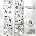 Nastro adesivo PET anime girl e musica elettronica per decorazione DIY 60mm - Note Elettroniche Saltellanti