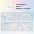 Twilight PET tape Fireworks Night variant with glitter finish and die-cut patterns - 50mmx2m / 1. Fireworks Night