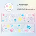 Nastro in PET Frammenti d'Inverno con glitter e motivi decorativi a fiocco - 50mmx2m / 2. Frammenti d'Inverno