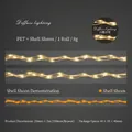 Nastro in PET per scrapbooking con effetto luce a conchiglia in formato 20mm x 2m - Striscia di Luce Scintillante
