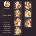 50mm Sunflower Girl PET decorative tape for DIY scrapbooking journaling stickers - Radiant Smiles