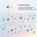 Nastro decorativo PET Sogno Stellato con finitura sabbia luccicante e motivi a stella - 50mmx2m / 6. Galassia Onirica