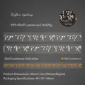 Nastro decorativo PET effetto conchiglia da 20mm con motivo lungo 350mm - Scintillio Bianco