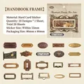 Vintage hollow frame stickers for DIY scrapbooking with 20 retro card designs - Journal Borders