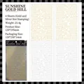 Vintage PET sticker set with gold and silver foiling for DIY scrapbooking decoration - Gilding Series - Sunlight Gold Mountain