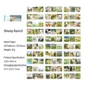 Washi-Sticker-Set Schaf-Farm Tiermotiv für Scrapbooking Dekoration 30 Designs - Haustier-Tour-Gruppe-Schaffarm