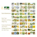 Niedliches Washi-Sticker-Set mit weißen Enten und Sonnenblumen-Motiven, 30 Blatt - Haustier-Tour-Gruppe-Entenabenteuer