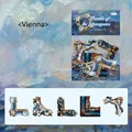 Baroque floral frame decorative card set for DIY journaling 20 pieces Vienna edition - Vienna