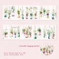 Nastro PET decorativo con motivi di piante appese per scrapbooking e progetti fai da te - Bottiglia Pendente Colorata