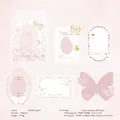 Butterfly Poem hohl ausgefranste Goldfolie Vintage Papieraufkleber Scrapbooking 10St - Schmetterlingsgedicht