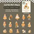 Adesivi trasparenti in PET con bambina e cane per DIY journaling, set da 15 pezzi - Simpatici Partner Animali