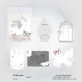 Frost Butterfly Sticker mit Goldstempel und hohlem Design für das Handbuch - Frostschmetterling