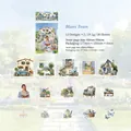 Autocollants PET Blues Town pour scrapbooking avec motifs de villes européennes dessinés - Ville de Blues / 30 Feuilles/Paquet