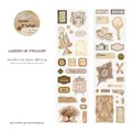 Vintage Garden Of Twilight washi tape with butterfly and antique clock motifs for journaling - Garden Of Twilight