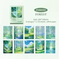 20 hojas de papel vintage para scrapbooking con 10 diseños de paisajes forestales - Bosque (5754691460187)