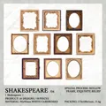 Shakespeare series vintage hollow embossed paper frames for DIY scrapbooking 10pcs set - Shakespeare