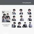 Retro anime boy character PET stickers, set of 20 pieces for DIY planner decoration - Cool Youth