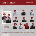 Anime boy red hair PET sticker set for journaling 20 pieces in 60x63mm size - Wild Genius