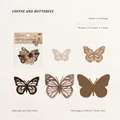 Vintage hollow butterfly paper pack with 30 sheets of scrapbooking DIY materials - Coffee And Butterfly
