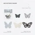 Grey vintage hollow butterfly paper pack for DIY scrapbooking and journal decoration - Gray Butterfly Shadow