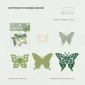Papier papillon évidé vert pour scrapbooking DIY et décoration de journal 30pcs - Brise De Plumes De Papillon