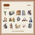 Pack de 30 pegatinas de acuarela del Antiguo Egipto con faraones, pirámides y flores de loto - Duna