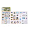Monet style art stickers with classical frames for scrapbooking and DIY decor - Stereoscopic Art Frame / Monet and Flowers