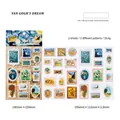 Van Gogh museum style stickers with vintage gold frames for scrapbooking DIY decoration - Stereoscopic Art Frame / Van Gogh's Dream