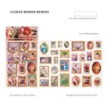Autocollants cadres vintage série Floral Mirror Memory avec design 3D découpé - Cadre d'Art Stéréoscopique / Mémoire du Miroir Fleuri