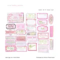 Pegatinas de scrapbooking vintage Coral Shadow con diseños de tickets y periódicos 25 uds - Sombra de Coral