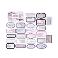 Set de 25 pegatinas estéticas vintage para diario con varios diseños retro - Sinfonía de la Memoria