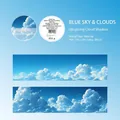 Cinta adhesiva washi de cielo azul y nubes para decoración creativa de cuadernos - Cielo Azul Nube
