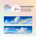 Cinta washi Miracle Rainbow con cielo azul y nubes para decoración creativa - Arco Iris Milagro