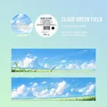 Cinta washi serie Nubes tema Campos Verdes para decoración creativa de álbumes - Campos Verdes Sobre las Nubes
