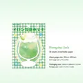 Melon Soda themed sticky notes featuring a cute dessert cup design and 30 writable pages - Melon Soda Style (5965089277734)