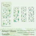 Broken Heart PET-stickers met 3D laser zilveren glasscherven in groene tinten - Plaats van Groen Glas