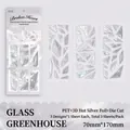 Broken Heart PET-stickers met laserzilveren geometrische glasfragmentontwerpen - Glazen Kas