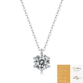 Collar colgante de moissanita S925 de seis garras con certificado GRA profesional - Especial 1 Quilate (Con Certificado GRA)