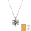 Classic S925 silver moissanite pendant necklace with GRA certification card - 2 Carat (With GRA Certificate)