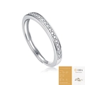 Verstellbarer S925 Sterlingsilber Moissanit Ring mit GRA Zertifikat für Damen - Einstellbar Offen / Damenring-Stil (R12371-Mit GRA-Zertifikat)