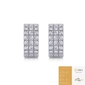 Orecchini a cerchio in argento S925 con moissanite e certificato GRA incluso - Moissanite 2mm (Con Certificato GRA)