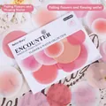 Washi-Punktaufkleber Set Fallen Flowers in Rosa für DIY-Journaling, 30 Blatt Packung - Fallende Blumen