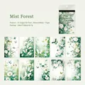 Mist Forest series decorative butterfly and flower scrapbooking paper 30 sheets set - Mist Forest