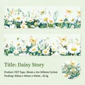Daisy Story PET decorative tape with floral and butterfly patterns for DIY scrapbooking - Daisy Story