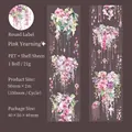 Pink Floral PET Tape with Shell Light Finish for scrapbooking 50mm x 2m loop - Pink Thoughts