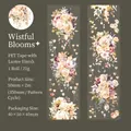 Floral PET tape variant featuring vintage watercolor roses and shell light finish details - Flowers Blooming