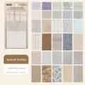 Naturstoff Textur Papierpack mit 30 Vintage Mustern für Scrapbooking und Collagen - Natürliche Textilien
