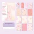 Artistic Light and Shadow Sweet Glimmer decorative paper set for scrapbooking - Sweet Glimmer
