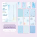 Dewy Cool Shadows scrapbooking paper set with artistic watercolor texture and mixed sizes - Dewy Cool Shadows