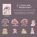 Shell light PET stickers Forest and Mushroom theme for DIY scrapbooking decor - Tree And Mushroom